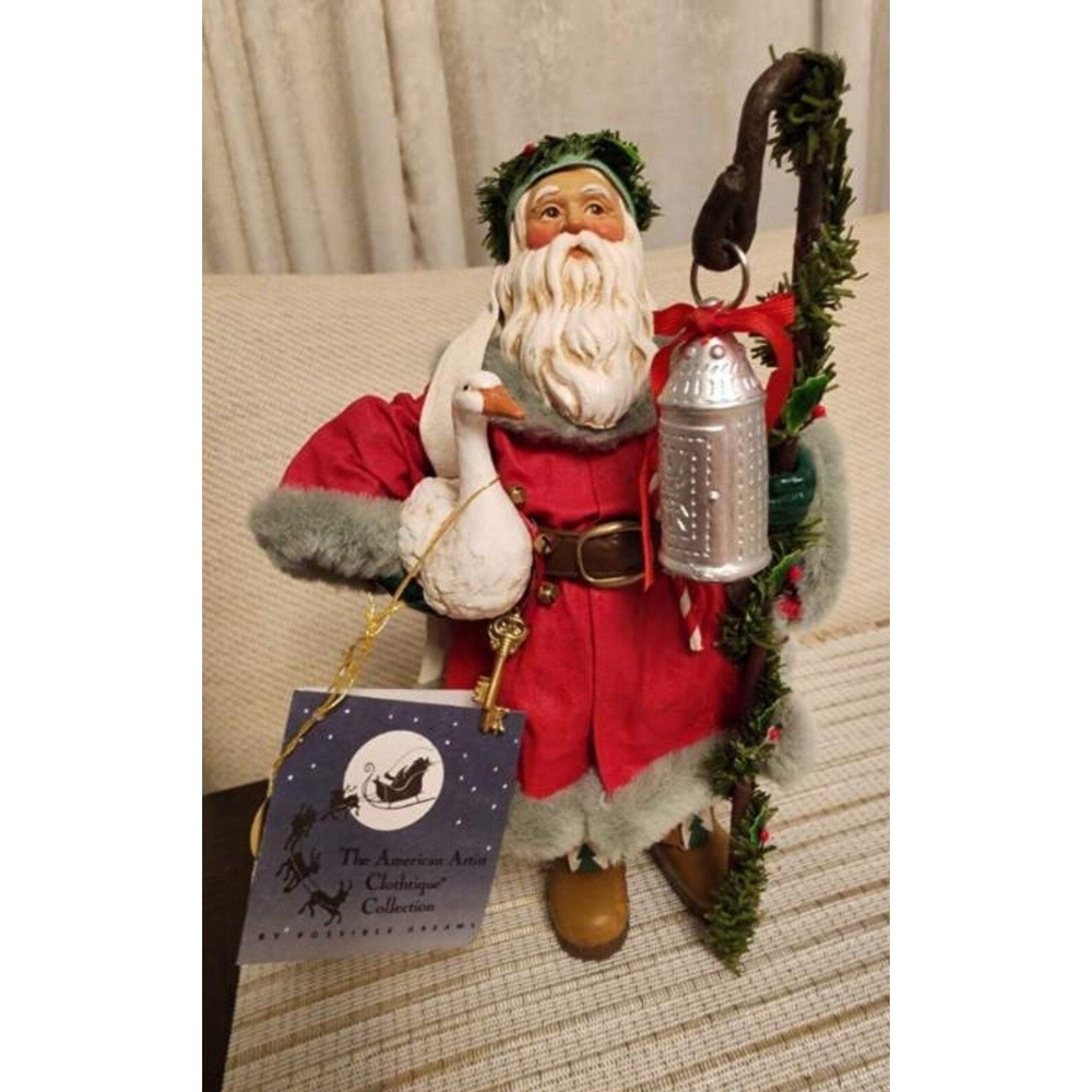 NWT Possible Dreams Clothtique Santa & Feathered Friend #15026, No box